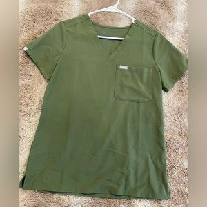 Figs Dark Olive Scrub Set